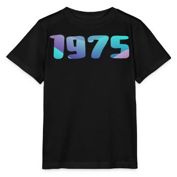 1975 Geburtstagsgeschenk Jahrgang 1975 Retro 1975 - Stanley/Stella Kinder T-Shirt MINI CREATOR  - Schwarz - Vorne - Mikhail (115cm)