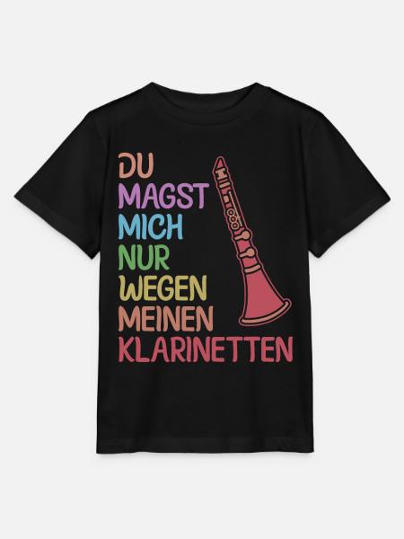 Klarinette Klarinettenspieler Klarinettist - Stanley/Stella Kinder T-Shirt MINI CREATOR - Schwarz