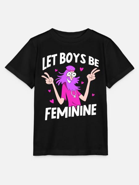 Let Boys Be Feminine - Stanley/Stella Kinder T-Shirt MINI CREATOR - Schwarz