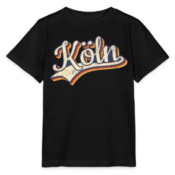 Deutschland Köln Vintage Retro Typografie - Stanley/Stella Kinder T-Shirt MINI CREATOR  - Schwarz - Vorne - Mikhail (115cm)