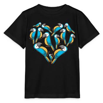 Herz Ara - Stanley/Stella Kinder T-Shirt MINI CREATOR  - Schwarz - Vorne - Mikhail (115cm)