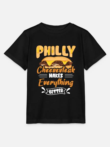 Philly Cheesesteak Sandwich - Stanley/Stella Kinder T-Shirt MINI CREATOR - Schwarz