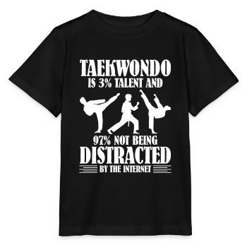 Taekwondo - Stanley/Stella Kinder T-Shirt MINI CREATOR  - Schwarz - Vorne - Mikhail (115cm)