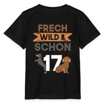 17 Jahre Geburtstag Dackel - Stanley/Stella Kinder T-Shirt MINI CREATOR  - Schwarz - Vorne - Mikhail (115cm)