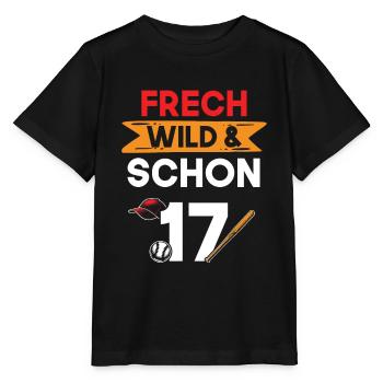 17 Jahre Geburtstag Fußball - Stanley/Stella Kinder T-Shirt MINI CREATOR  - Schwarz - Vorne - Mikhail (115cm)