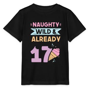 17 Jahre Geburtstag Eis essen - Stanley/Stella Kinder T-Shirt MINI CREATOR  - Schwarz - Vorne - Mikhail (115cm)