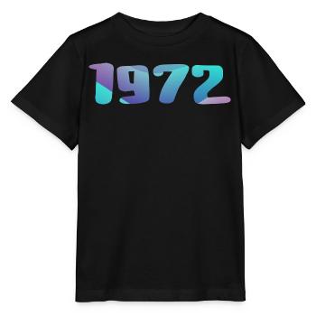 1972 Geburtstagsgeschenk Vintage 1972 Retro 1972 - Stanley/Stella Kinder T-Shirt MINI CREATOR  - Schwarz - Vorne - Mikhail (115cm)