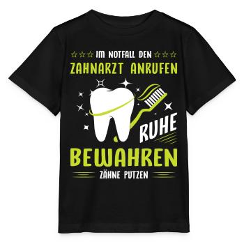 Zahnarzt Zahnhygieniker Zahnarztpraxis stomatologe - Stanley/Stella Kinder T-Shirt MINI CREATOR  - Schwarz - Vorne - Mikhail (115cm)