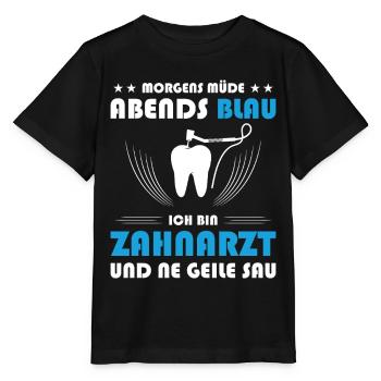 Zahnarzt Zahnhygieniker Zahnarztpraxis stomatologe - Stanley/Stella Kinder T-Shirt MINI CREATOR  - Schwarz - Vorne - Mikhail (115cm)