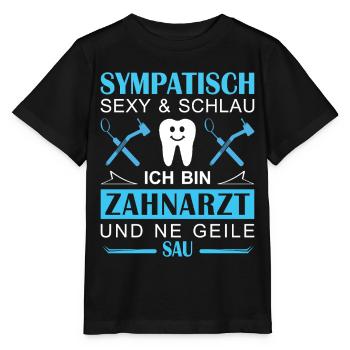Zahnarzt Zahnhygieniker Zahnarztpraxis stomatologe - Stanley/Stella Kinder T-Shirt MINI CREATOR  - Schwarz - Vorne - Mikhail (115cm)