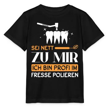Zahnarzt Zahnhygieniker Zahnarztpraxis stomatologe - Stanley/Stella Kinder T-Shirt MINI CREATOR  - Schwarz - Vorne - Mikhail (115cm)