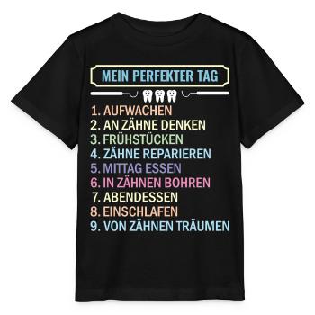 Zahnarzt Zahnhygieniker Zahnarztpraxis stomatologe - Stanley/Stella Kinder T-Shirt MINI CREATOR  - Schwarz - Vorne - Mikhail (115cm)
