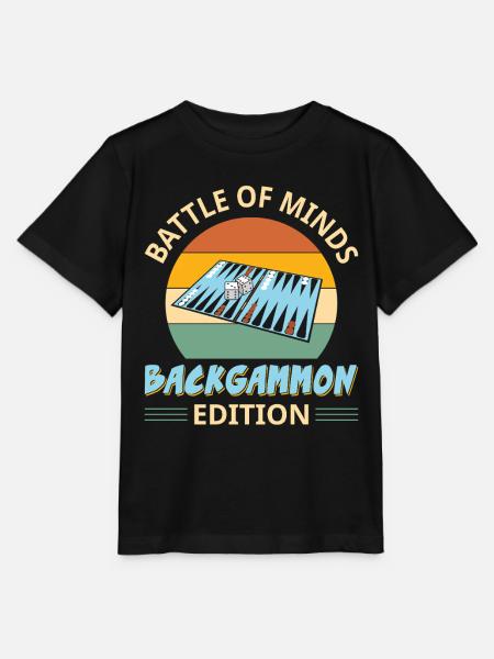 Backgammon Spiel - Stanley/Stella Kinder T-Shirt MINI CREATOR - Schwarz