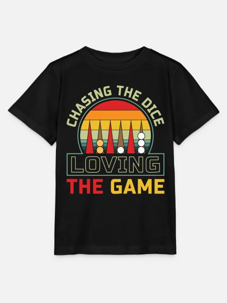 Backgammon Spiel - Stanley/Stella Kinder T-Shirt MINI CREATOR  - Schwarz