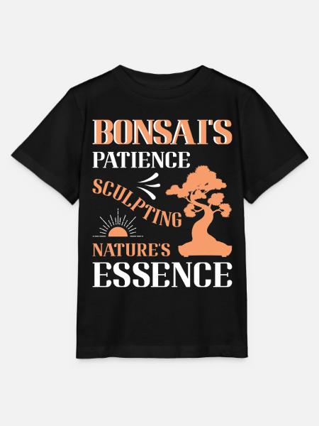 Bonsai Tree - Stanley/Stella Kinder T-Shirt MINI CREATOR - Schwarz