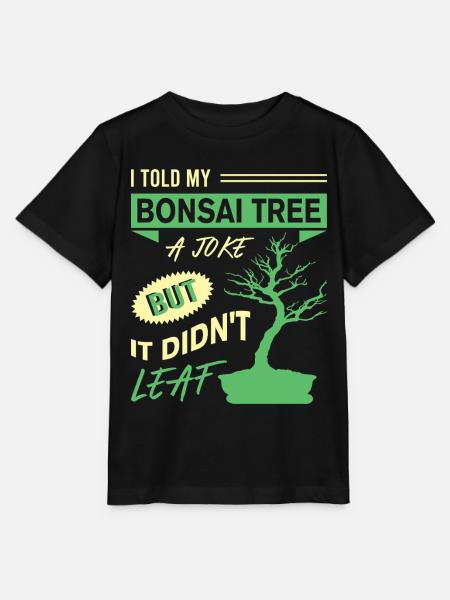 Bonsai Tree - Stanley/Stella Kinder T-Shirt MINI CREATOR - Schwarz