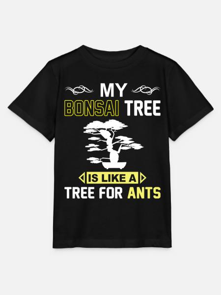 Bonsai Tree - Stanley/Stella Kinder T-Shirt MINI CREATOR  - Schwarz