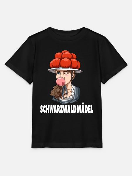 Bollenhut Schwarzwald Schwarzwaldmädel - Stanley/Stella Kinder T-Shirt MINI CREATOR - Schwarz