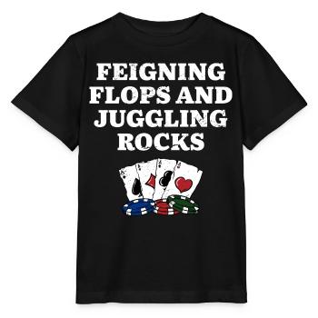 Feindre des flops & Jongler rocks Poker Drôle De Poker - T-shirt bio MINI CREATOR Stanley/Stella Enfant - noir - Devant - Mikhail (115cm)