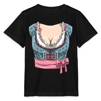 Dirndl Tracht Damen für Frauen - Stanley/Stella Kinder T-Shirt MINI CREATOR  - Schwarz - Vorne - Mikhail (115cm)