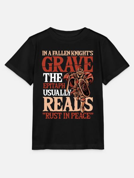 Fallen Knight Rust in Peace Rüstung Ritter Rost - Stanley/Stella Kinder T-Shirt MINI CREATOR - Schwarz