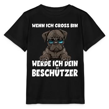 Wenn ich gross bin werde ich dein Beschützer - Stanley/Stella Kinder T-Shirt MINI CREATOR  - Schwarz - Vorne - Mikhail (115cm)