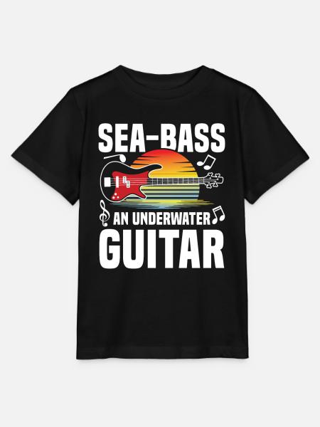 Sea Bass Gitarre - Stanley/Stella Kinder T-Shirt MINI CREATOR - Schwarz