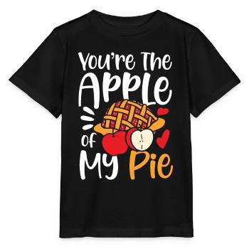 You're The Apple Of My Pie für einen Apple Pie - Stanley/Stella Kinder T-Shirt MINI CREATOR  - Schwarz - Vorne - Mikhail (115cm)