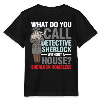 Detective Without A House - Stanley/Stella Kinder T-Shirt MINI CREATOR  - Schwarz - Vorne - Mikhail (115cm)