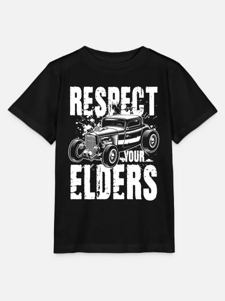Respect Your Elders - Stanley/Stella Kinder T-Shirt MINI CREATOR - Schwarz