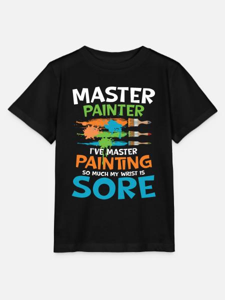Master Painter I've Master Painting - Stanley/Stella Kinder T-Shirt MINI CREATOR - Schwarz