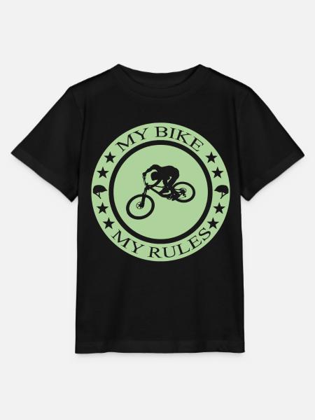 Biken Ebike Bike - Stanley/Stella Kinder T-Shirt MINI CREATOR  - Schwarz