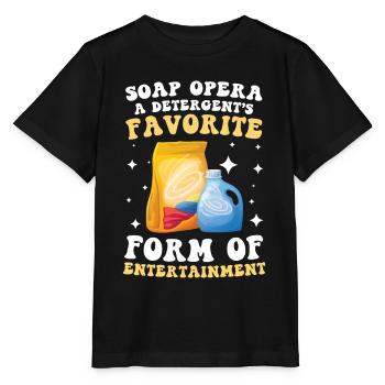 Soap Opera Detergent's Favorite Entertainment - Stanley/Stella Kinder T-Shirt MINI CREATOR  - Schwarz - Vorne - Mikhail (115cm)