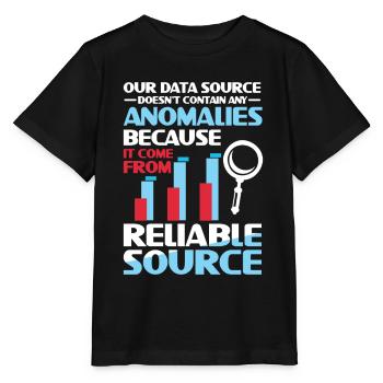 Our Data Source Doesn't Contain Any Anomalies - Stanley/Stella Kinder T-Shirt MINI CREATOR  - Schwarz - Vorne - Mikhail (115cm)