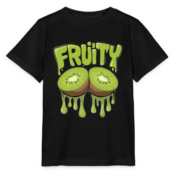 Fruchtig Orangen für einen Kiwi Liebhaber - Stanley/Stella Kinder T-Shirt MINI CREATOR  - Schwarz - Vorne - Mikhail (115cm)