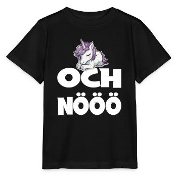 Och Nö Einhorn Keine Lust Faul Lustlos - Stanley/Stella Kinder T-Shirt MINI CREATOR  - Schwarz - Vorne - Mikhail (115cm)