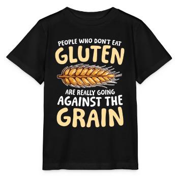 Glutenfrei Glutenunverträglichkeit Ernährung - Stanley/Stella Kinder T-Shirt MINI CREATOR  - Schwarz - Vorne - Mikhail (115cm)