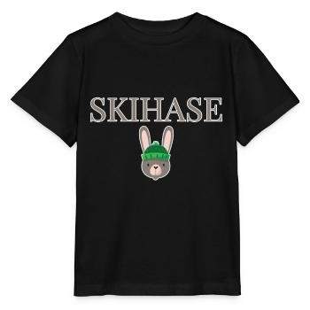 Ski Bunny Lapin d’hiver - T-shirt bio MINI CREATOR Stanley/Stella Enfant - noir - Devant - Mikhail (115cm)