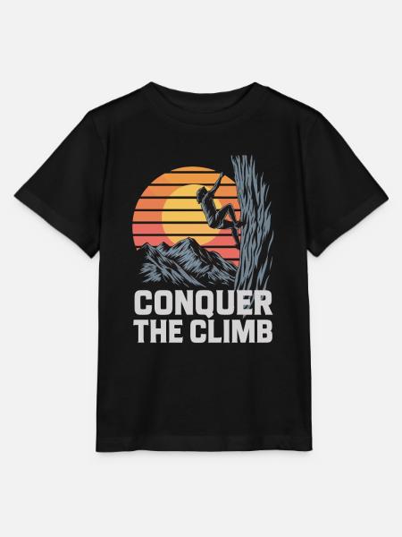 Conquer The Climb - Stanley/Stella Kinder T-Shirt MINI CREATOR  - Schwarz