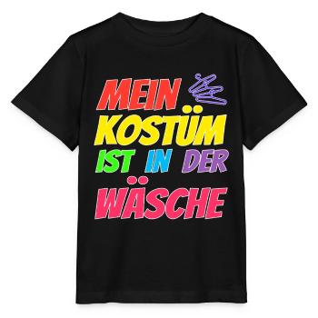 Mein Kostüm ist in der Wäsche - Stanley/Stella Kinder T-Shirt MINI CREATOR  - Schwarz - Vorne - Mikhail (115cm)