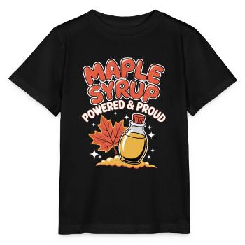 Les amateurs de sirop d’érable : un design puissant et fier pour - T-shirt bio MINI CREATOR Stanley/Stella Enfant - noir - Devant - Mikhail (115cm)