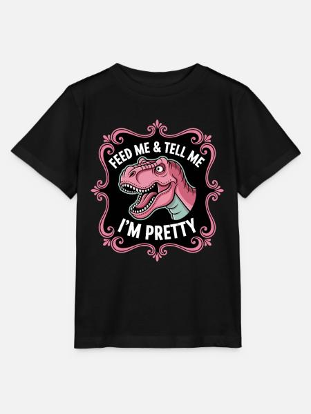 Füttere Mich & Sag Mir, Ich Bin Hübsch - Stanley/Stella T-shirt MINI CREATOR til børn - sort