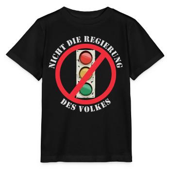 Ampel Nicht die Regierung des Volkes - Stanley/Stella Kinder T-Shirt MINI CREATOR  - Schwarz - Vorne - Mikhail (115cm)