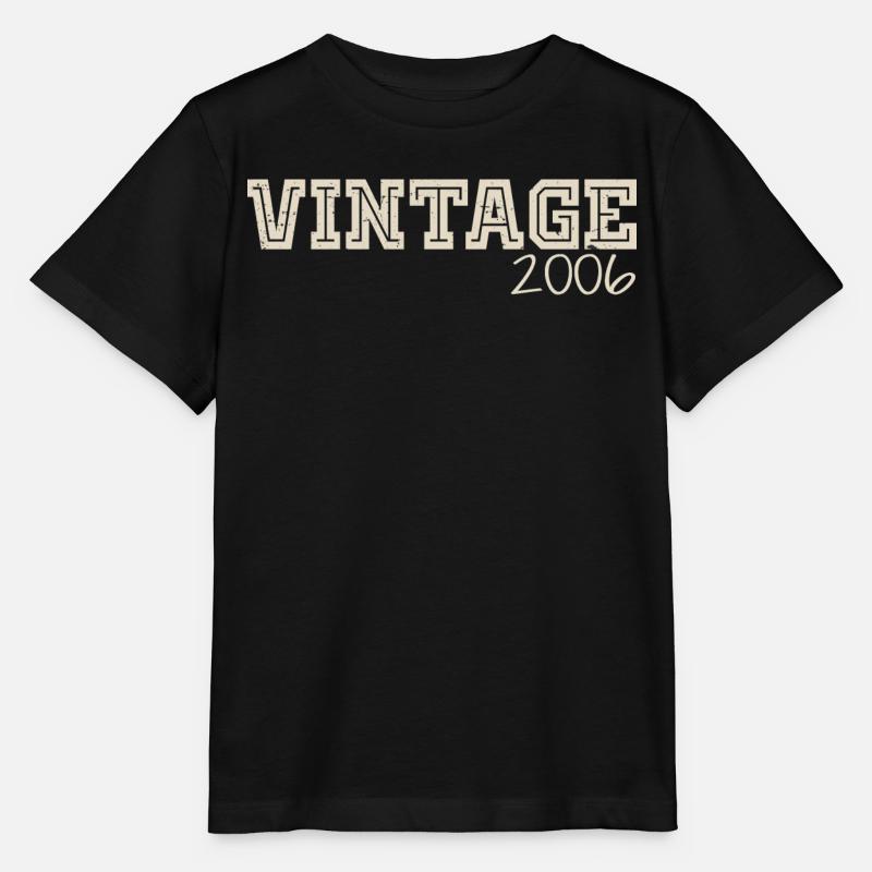 Jahrgang 2006 Original 2006 Retro 2006 Geschenk 2006 - Stanley/Stella Kinder T-Shirt MINI CREATOR  - Schwarz
