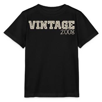 Jahrgang 2008 Original 2008 Retro 2008 Geschenk 2008 - Stanley/Stella Kinder T-Shirt MINI CREATOR  - Schwarz - Vorne - Mikhail (115cm)