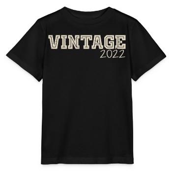 Vintage 2022 Original 2022 Retro 2022 Gift 2022 - Stanley/Stella MINI CREATOR Kids’ T-Shirt - black - Front - Mikhail (115cm)