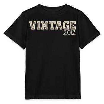 Jahrgang 2012 Original 2012 Retro 2012 Geschenk 2012 - Stanley/Stella Kinder T-Shirt MINI CREATOR  - Schwarz - Vorne - Mikhail (115cm)