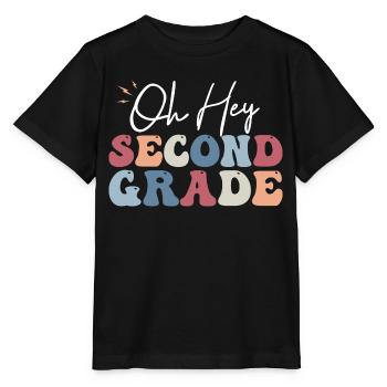 Oh hey, Lehrer, Schüler der zweiten Klasse, 2. Klasse - Stanley/Stella Kinder T-Shirt MINI CREATOR  - Schwarz - Vorne - Mikhail (115cm)