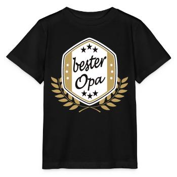 Bester Opa - Stanley/Stella Kinder T-Shirt MINI CREATOR  - Schwarz - Vorne - Mikhail (115cm)