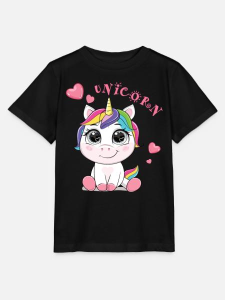 Unicorn - Stanley/Stella Kinder T-Shirt MINI CREATOR  - Schwarz
